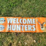 busch light heavy duty hunters banner-1x5-$20