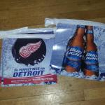 bud light red wings pennants-$10