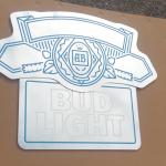 bud light frameless mirror-28x23-$75