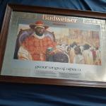budweiser kings of africa- king menelek II mirror-26x18-$40