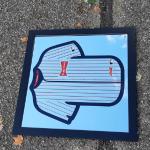 budweiser baseball mirror-27x27-$75