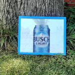 busch light mirror- 22x18-$65