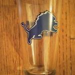 lions glass-$3