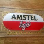 amstel light clear sign-18x12-$10