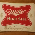 miller high life tin-19x15-$20