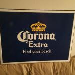 corona find your beach tin-24x18-$25