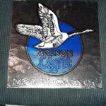 molson light sign-13x13-$10