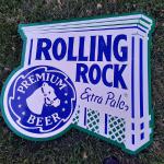 rolling rock gable tin-35x35-$20