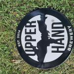 upper hand brewery tin-12" round-$25