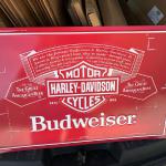 budweiser harley davidson tin-24x16-$60