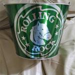 rolling rock beer bucket- $10