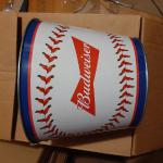 budweiser baseball beer bucket-$15