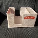 smirnoff napkin holder-bar caddy-$15