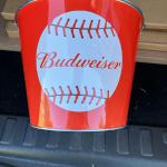 budweiser baseball bucket-$10