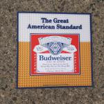 budweiser great american standard square bar mat-12x12-$25