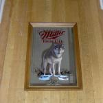 miller high life wolf mirror-22x16-$25-THIS MIRROR IS IN USED CONDITION
